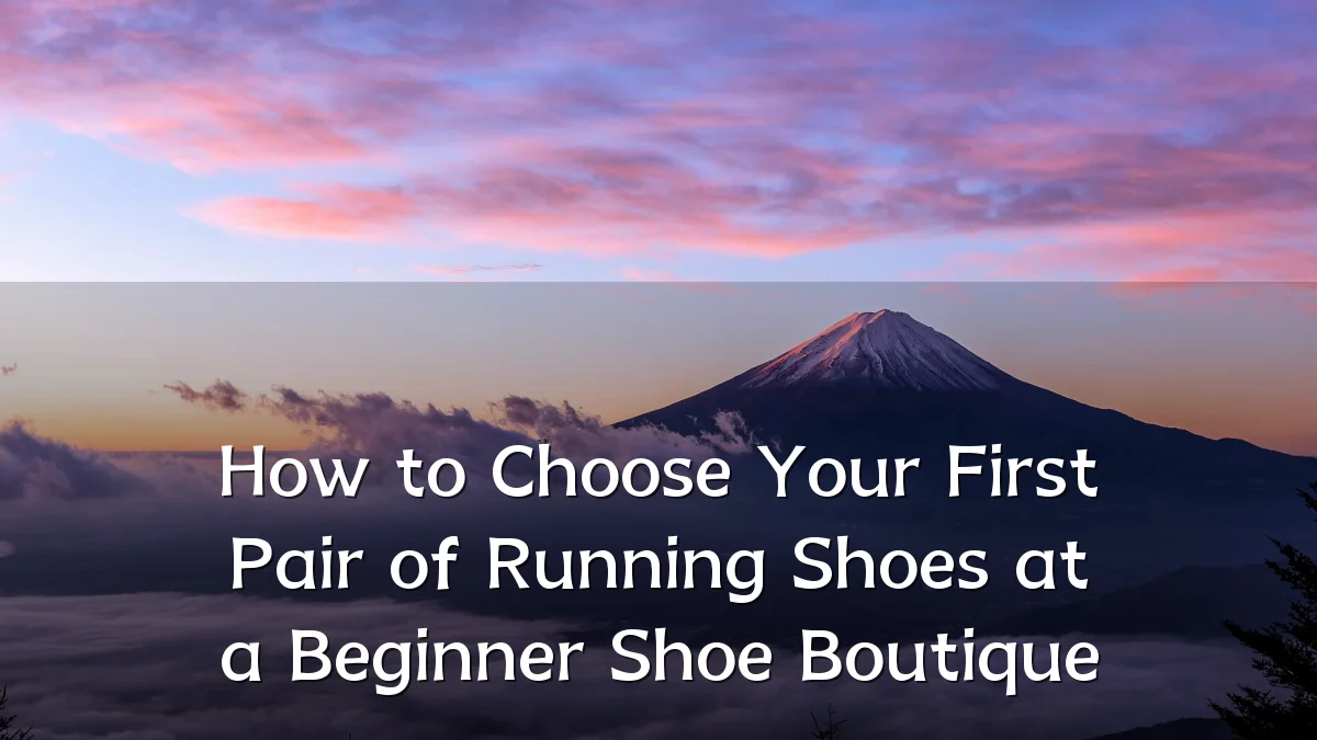 How to Choose Your First Pair of Running Shoes at a Beginner Shoe Boutique