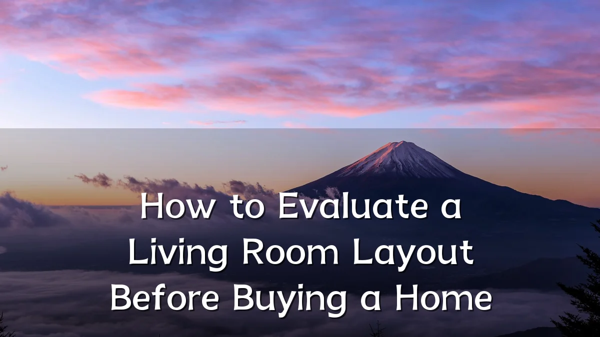 How to Evaluate a Living Room Layout Before Buying a Home