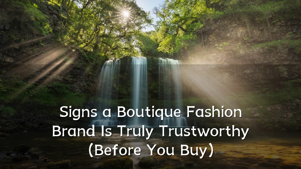 Signs a Boutique Fashion Brand Is Truly Trustworthy (Before You Buy)