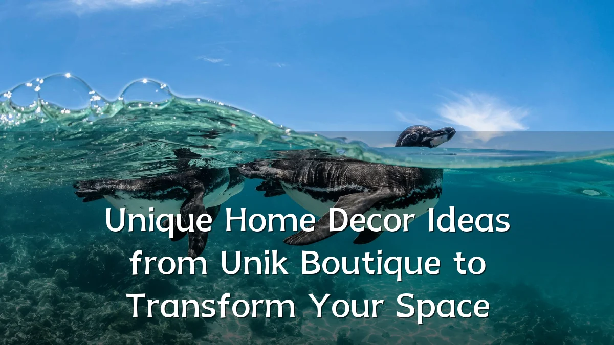 Unique Home Decor Ideas from Unik Boutique to Transform Your Space