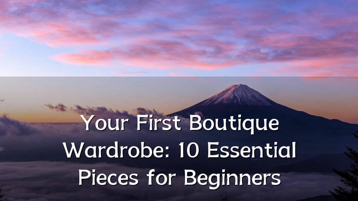 Your First Boutique Wardrobe: 10 Essential Pieces for Beginners
