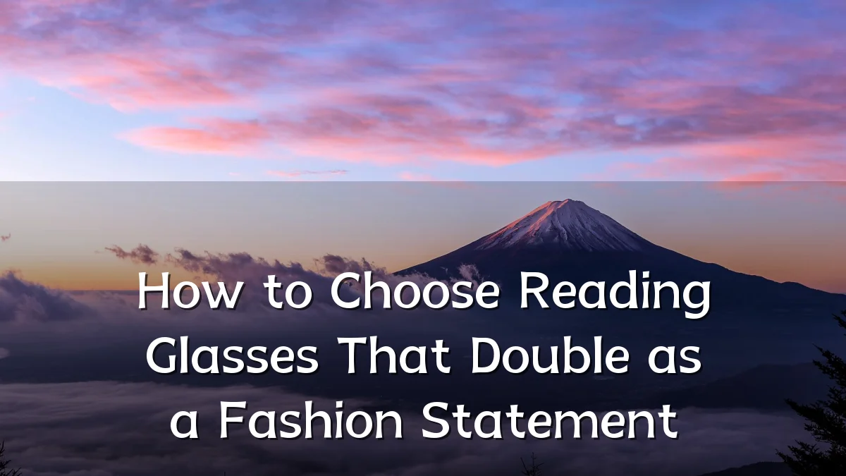 How to Choose Reading Glasses That Double as a Fashion Statement